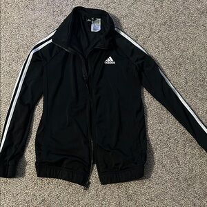 Adidas Black Jacket with White Accents